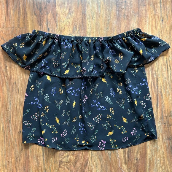 Rebecca Minkoff Women’s Size M Multicolored Off The Shoulder Floral Print Blouse - Picture 1 of 5